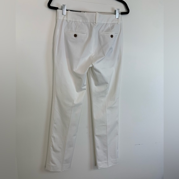 J. Crew Off White Classic Stretch Cotton Pants Women’s Size 4P NWT - Picture 3 of 9